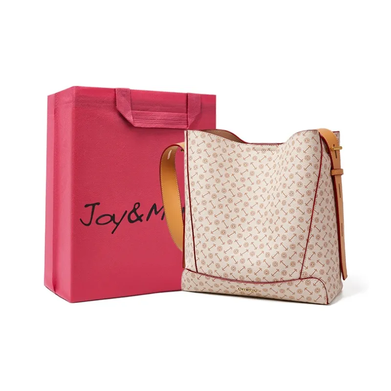 Joy&Mario PVC Trendy High Quality French Commuter Bag Regular Women's Coffee/Ecru/Matcha-4