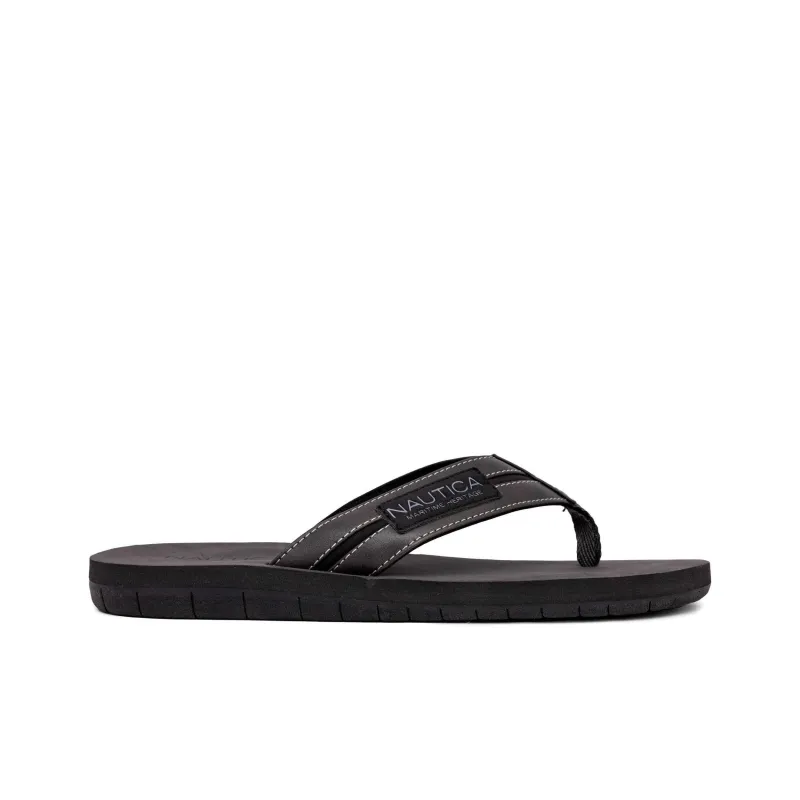 NAUTICA Odor-Resistant Abrasion-Resistant Slip-Resistant Flip Flops Unisex Light Blue-1