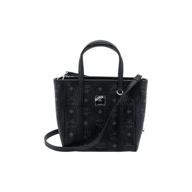 MCM Toni Shopper Mini Visetos Black-0