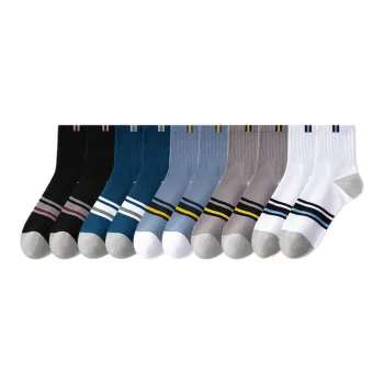 Lan Miao Mid Calf Socks Men's 10 Pack