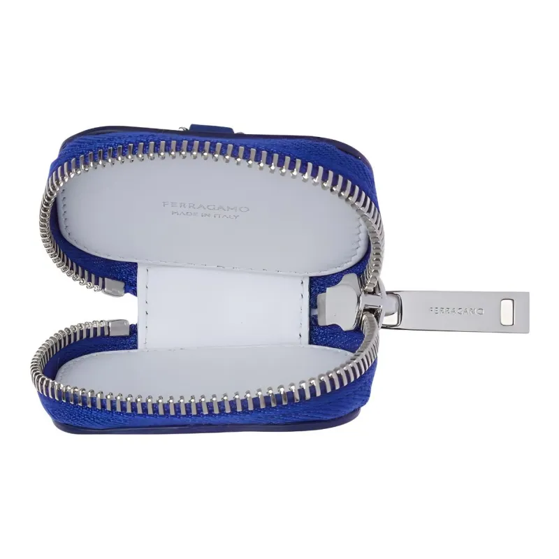 FERRAGAMO Calfskin Wallets Coin Purses Women's Blue-2
