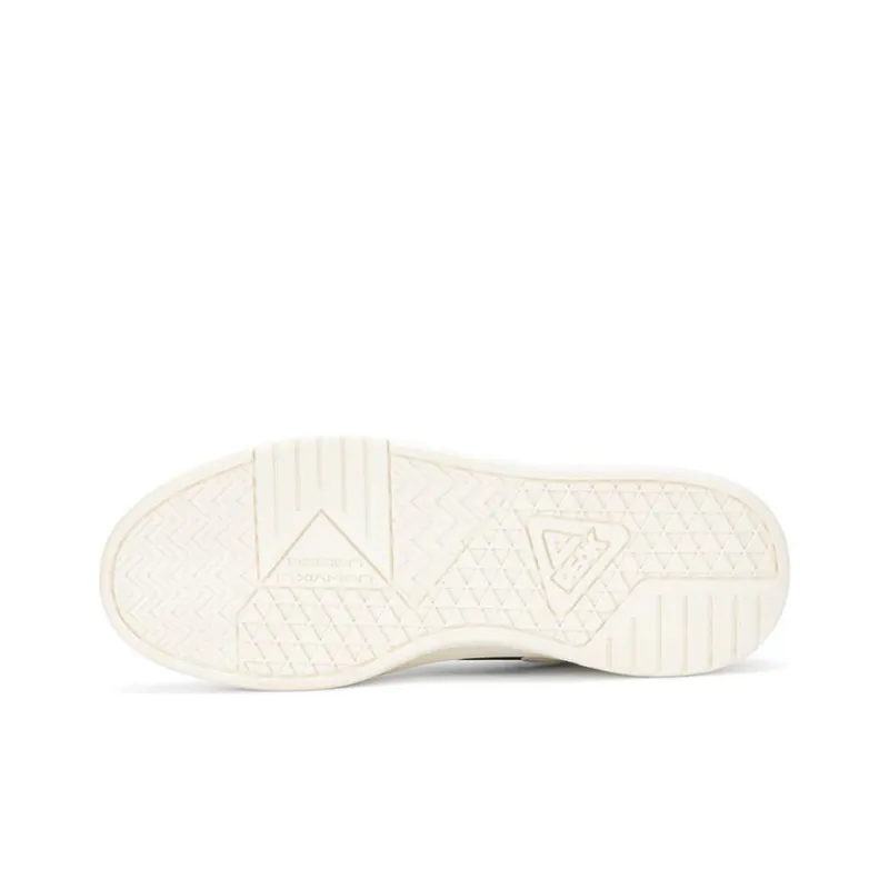 PEAK Lightweight Large Triangle 1.0 Anti Slip Wear Resistant Mid Top Skateboard Shoes Men's Canvas White-7