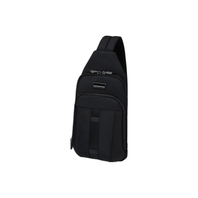SAMSONITE Nylon Shoulder Bag, Crossbody Bag Men's Black-1