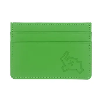 SUSOOK PU Laminated Textile Card Holder Regular Unisex Forest Green