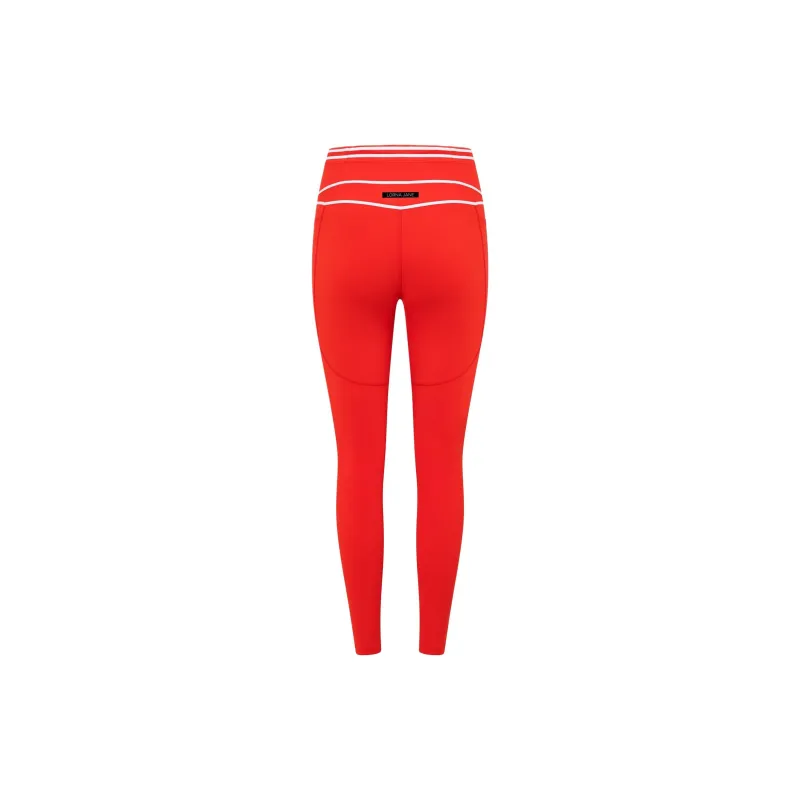 LORNA JANE Fast Pace Recycled Booty Athletic Trousers Women's Tomato Color-1