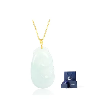 Yi Zhen Ge Ice Glutinous Jadeite Pendants Unisex