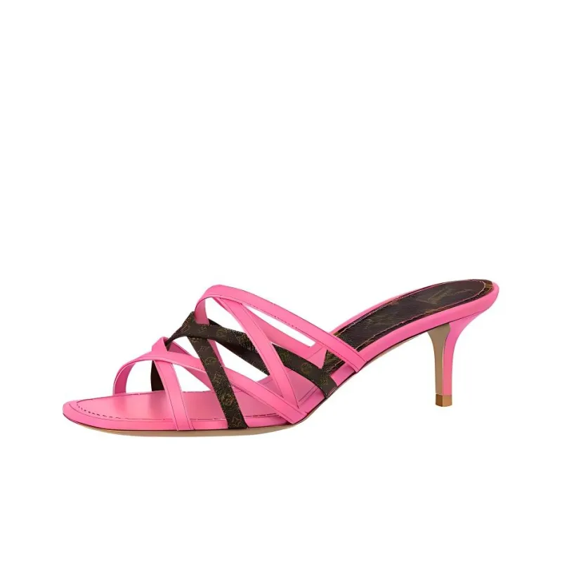 LOUIS VUITTON Revival Slide Slippers Women's Pink-0