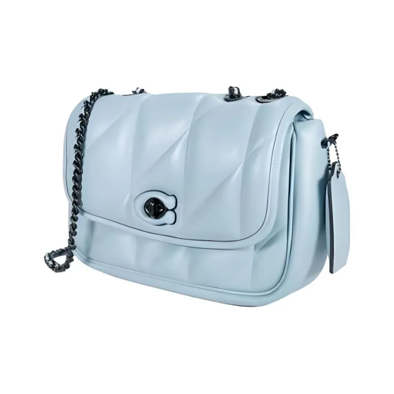 COACH Shoulder Bag With Quilting Pillow Madison Dove Grey-1