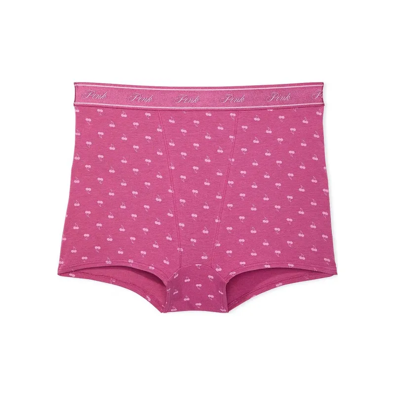 Victoria's Secret PINK Logo Micro High-Waist Boyshort Panty / M M C P Underpants Women's 1 Pack Pink-0