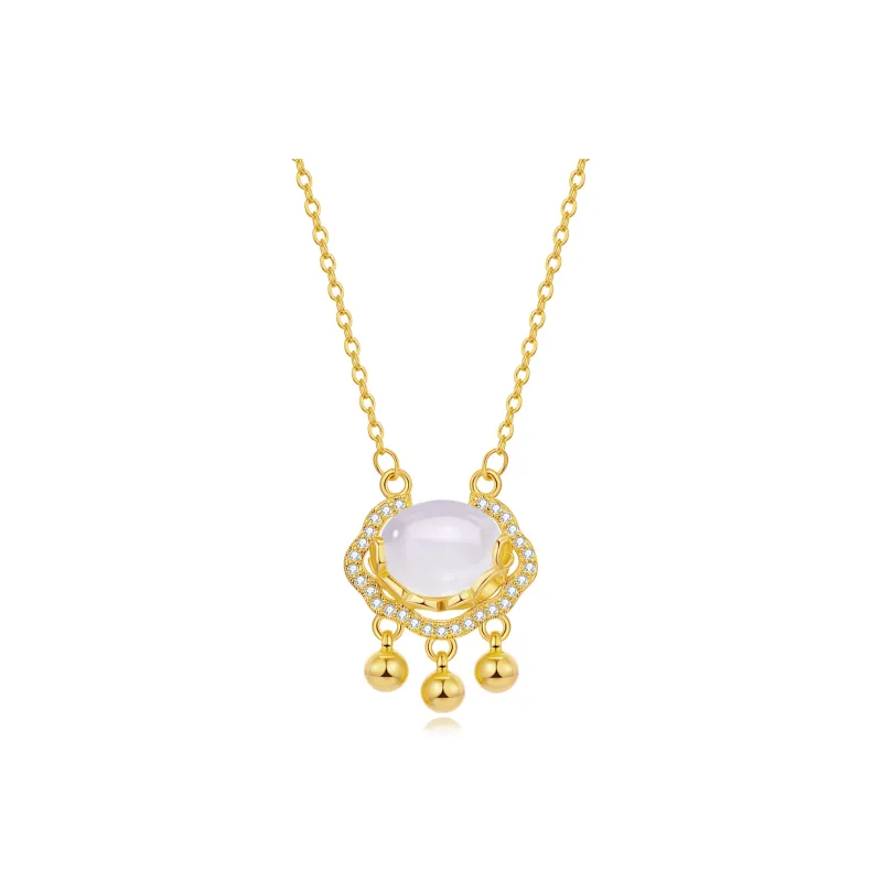 North Cain Light Luxury Niche Sense Of Luxury Jade Necklaces Women's Chalcedony-0