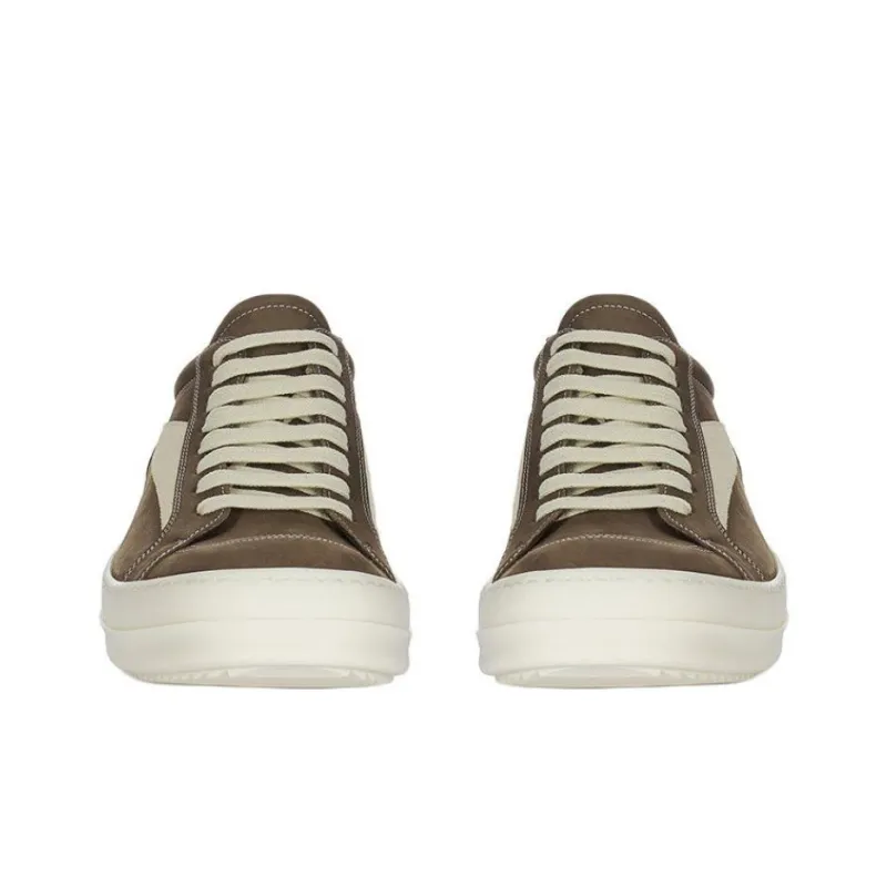 RICK OWENS/RO Low Top Skateboard Shoes Men's Brown-3