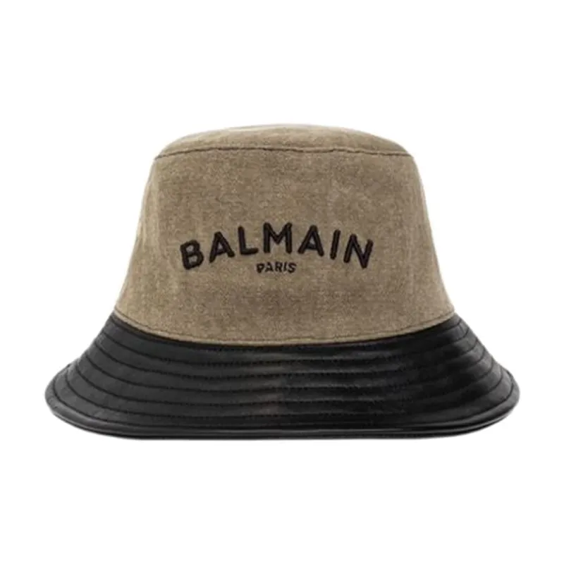 BALMAIN Bucket Hats Unisex Brown-0