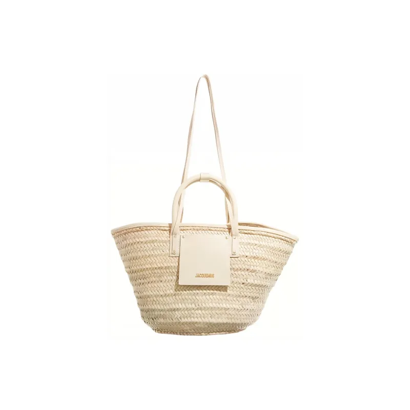 Jacquemus Le Panier Soli Raffia Tote Bag-1