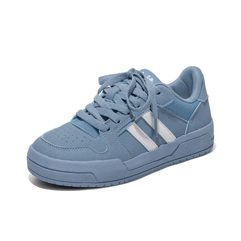 B10CROWN Anti Slip And Wear Resistant Lightweight Low Top Skateboard Shoes Women's Blue-2
