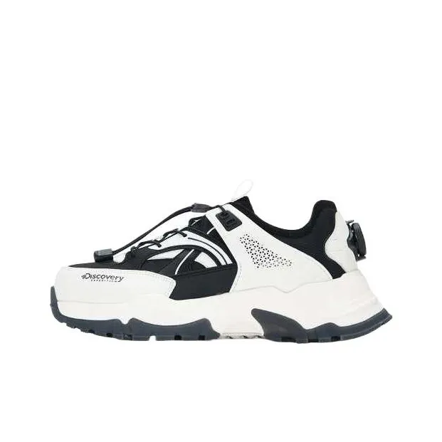 Discovery Expedition Anti-Slip Wear-Resistant Low-Top Chunky Sneakers Unisex Black-0