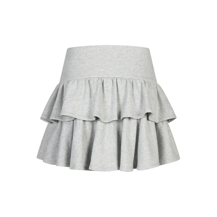 Three Quarters Casual Short Skirts Women's Gray-0