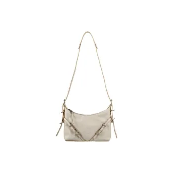 GIVENCHY Calfskin Handbag, Shoulder Bag Women's Gray