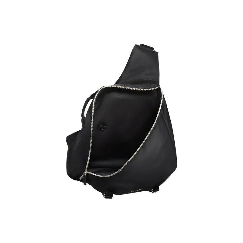 Givenchy 4G Zip Closure Triangle Bag Sling Bag Medium Size Men's Black-3