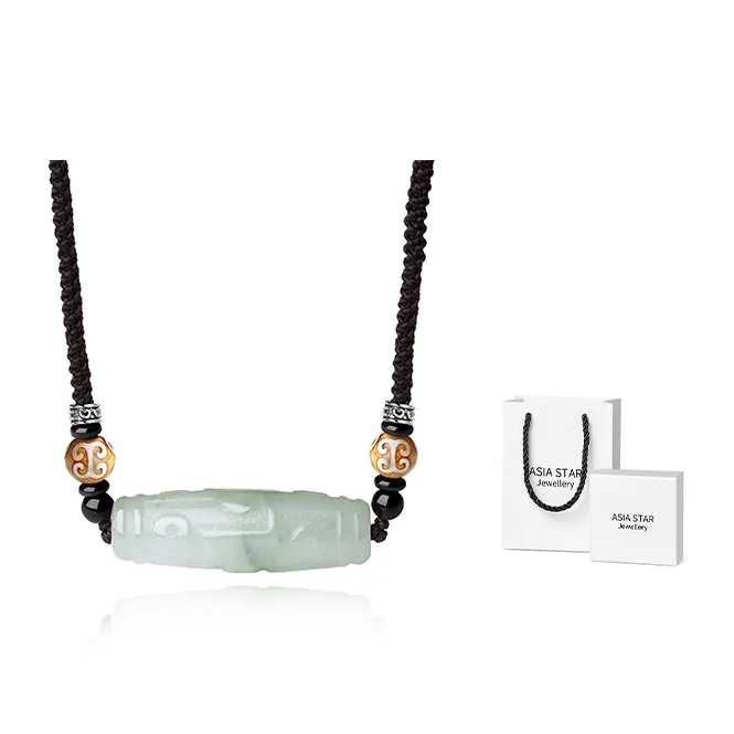 Asia Star Jade Necklaces Unisex-1