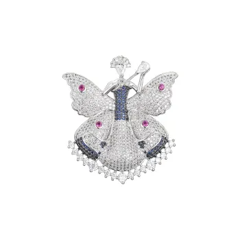 Lan Ying Crystal Brooches Women's