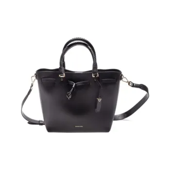 MICHAEL KORS Blakely Calfskin Shoulder Bag, Crossbody Bag, Handbag Medium Size Women's Black