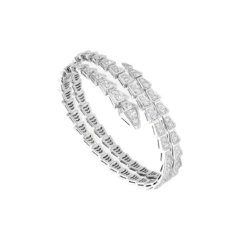 BVLGARI K Gold Bracelets Women's Silver