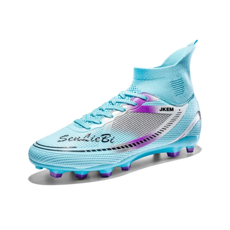 JKEM FG Rubber Long Studs Soft Ground Firm Ground Anti-Slip Wear-Resistant Soccer Shoes Unisex-16