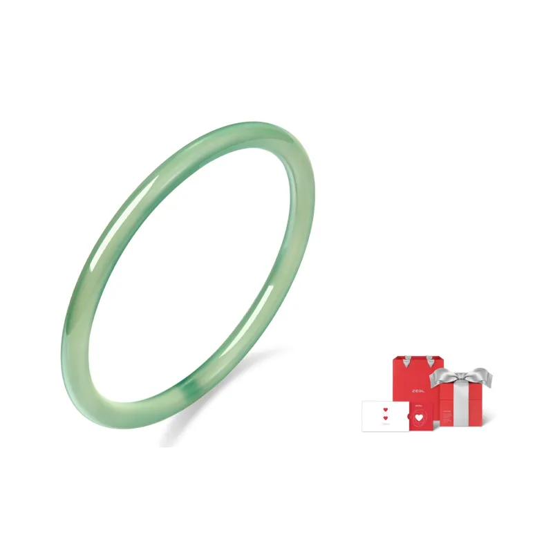 ZEGL Chalcedony Bangles Women's Purple Green White-18