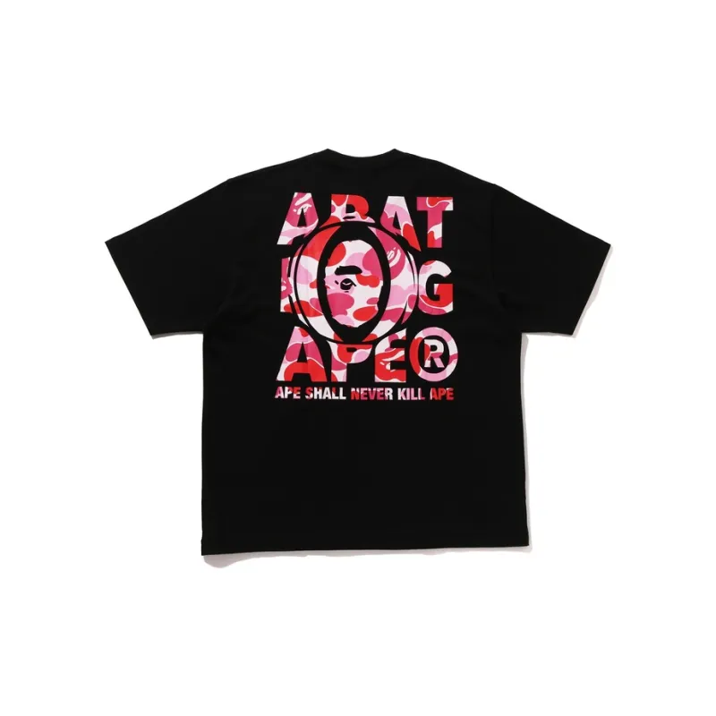 A BATHING APE Abc Camo Ape Head Relaxed Fit Tee-1