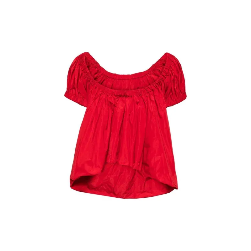 Molly Goddard Babydoll Taffeta Blouse-1