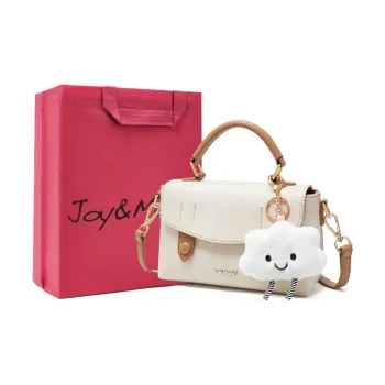 Joy&Mario Synthetic Leather Crossbody Handbags Small Size Women's Glacier Blue/Milkshake White/Cherry Pink