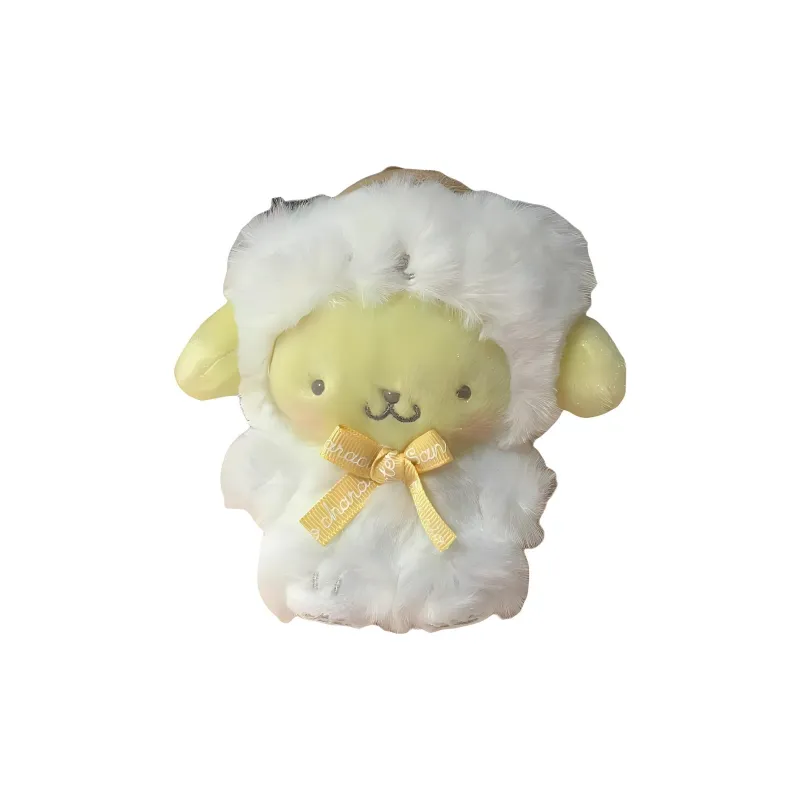 Sanrio First Snow Bear Collection Kuromi Pompompurin Dolls Plush Pendant 15.5cm High-4