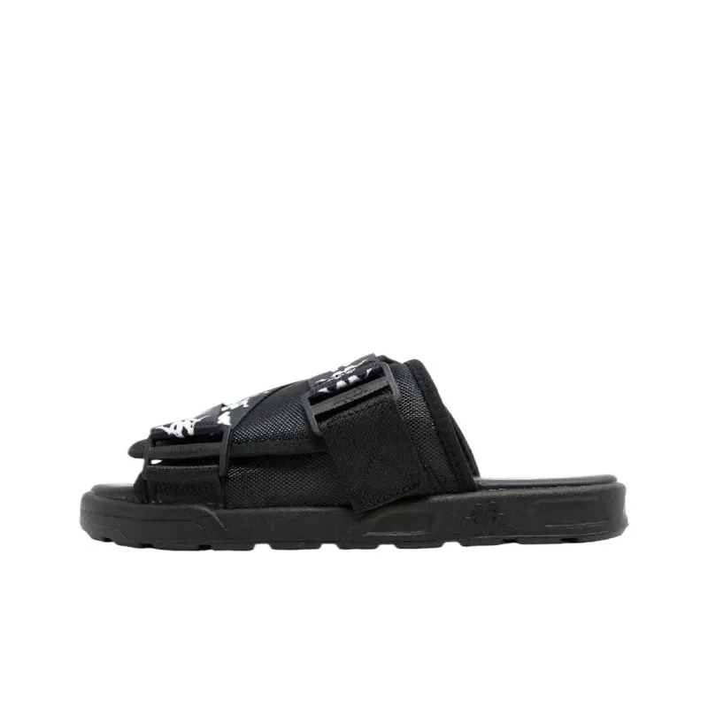 Kappa Strap Sandals Low Heel < 3cm Unisex Black-0