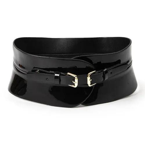 BAIJUAN Leather Belts Women's Black