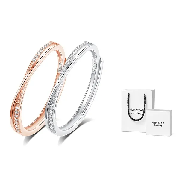Asia Star S925 Silver Rings Women's-5