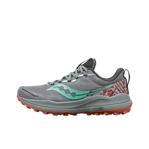 Saucony Anti Slip Wear Resistant Low Top Hiking Shoes Women's Smoke Dust Gray