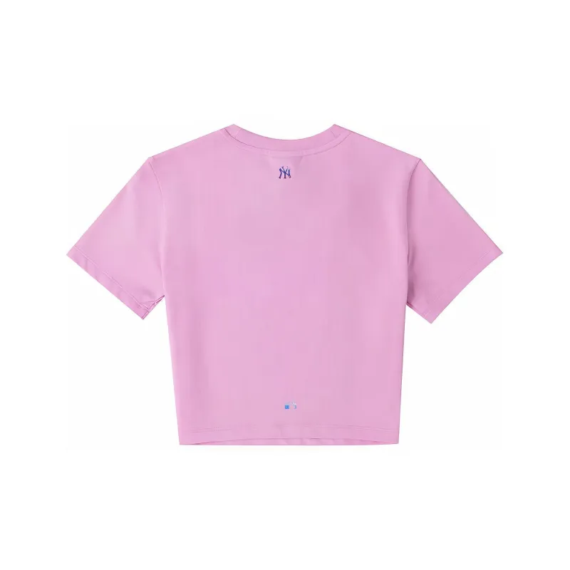 MLB New York Yankees T Shirt Women's Pink-1