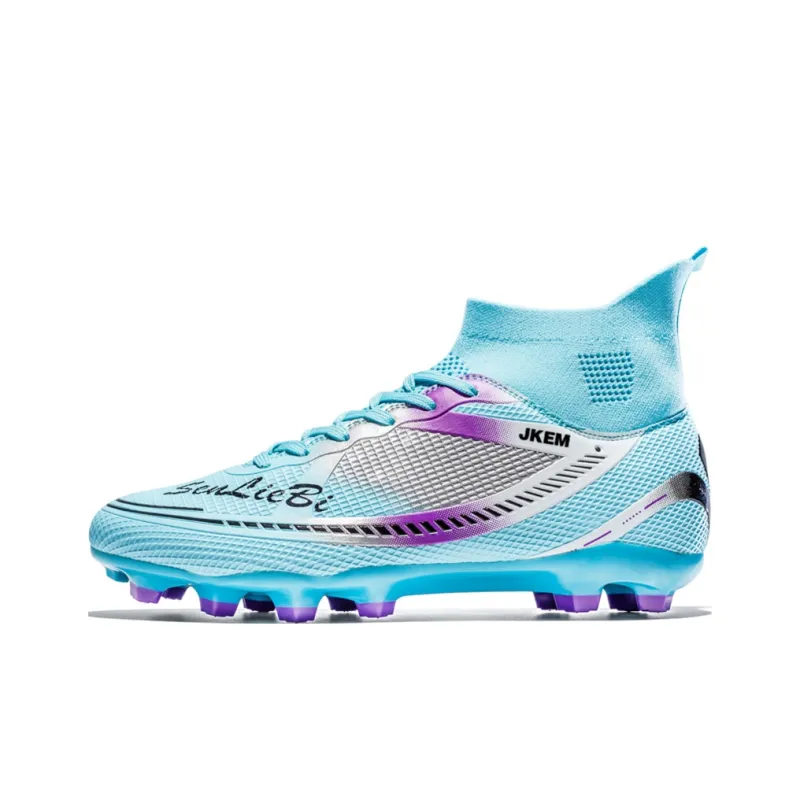 JKEM FG Rubber Long Studs Soft Ground Firm Ground Anti-Slip Wear-Resistant Soccer Shoes Unisex-15