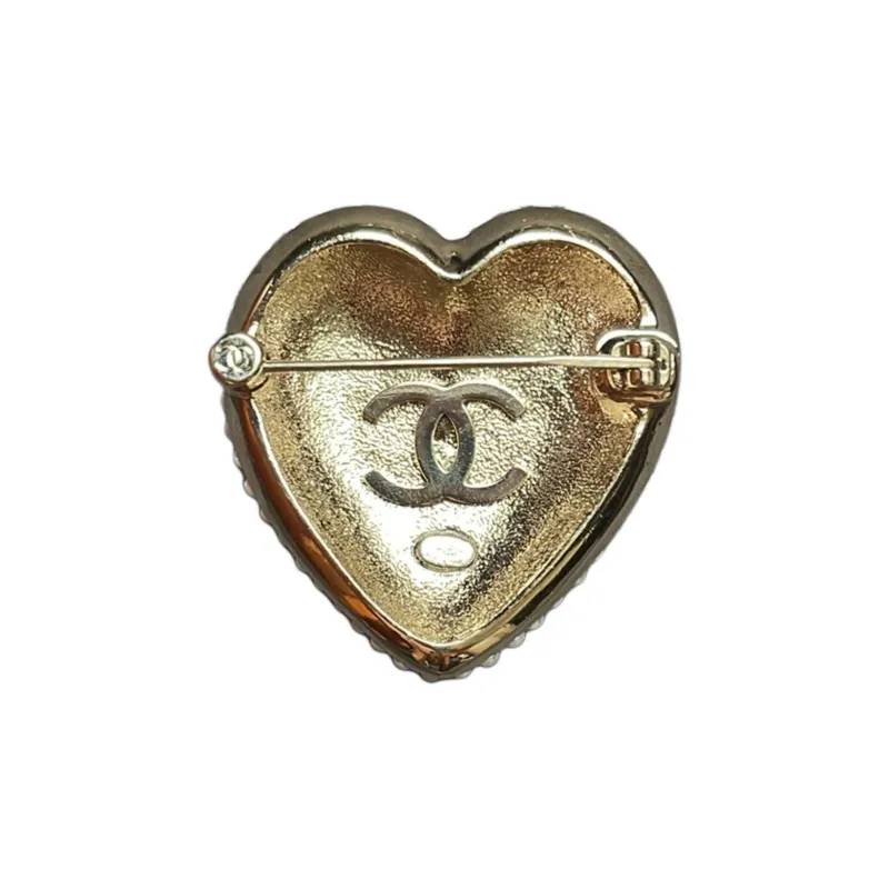 CHANEL 2000s Cc Pearl embellished Brooch-2
