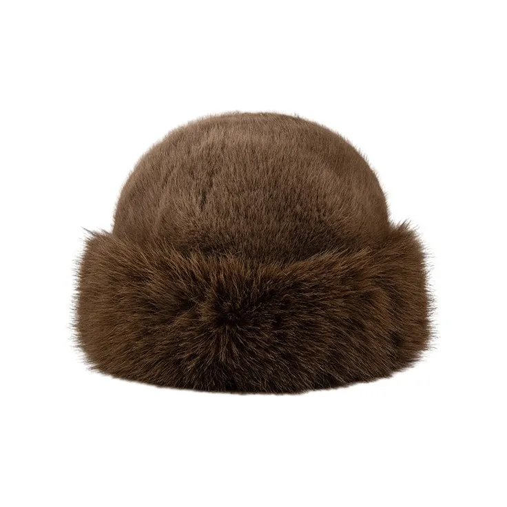 FREE RABBITⅡ Solid Color Ear Protection Mongolian Hat Unisex-6
