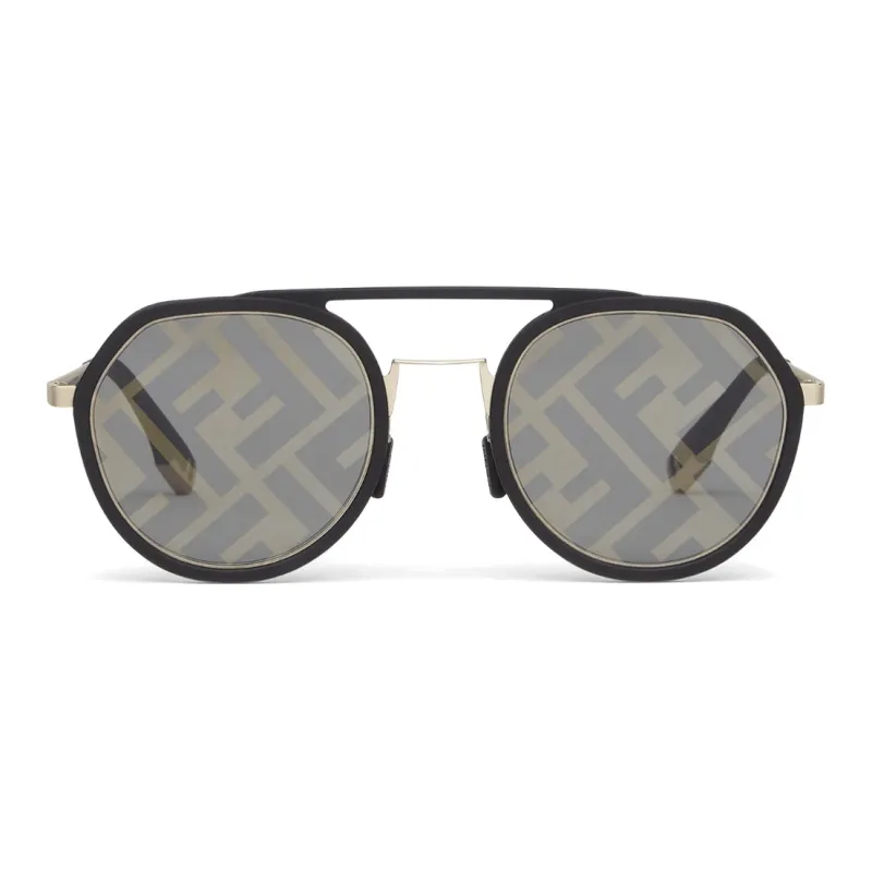 FENDI Aviator Sunglasses Men's Black-1