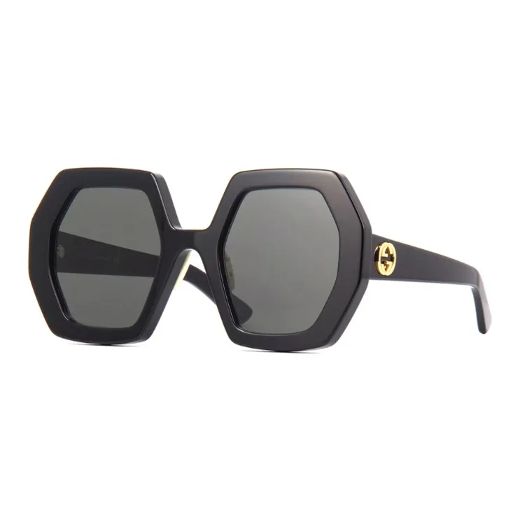 GUCCI Oversized Heptagon frame Sunglasses-0