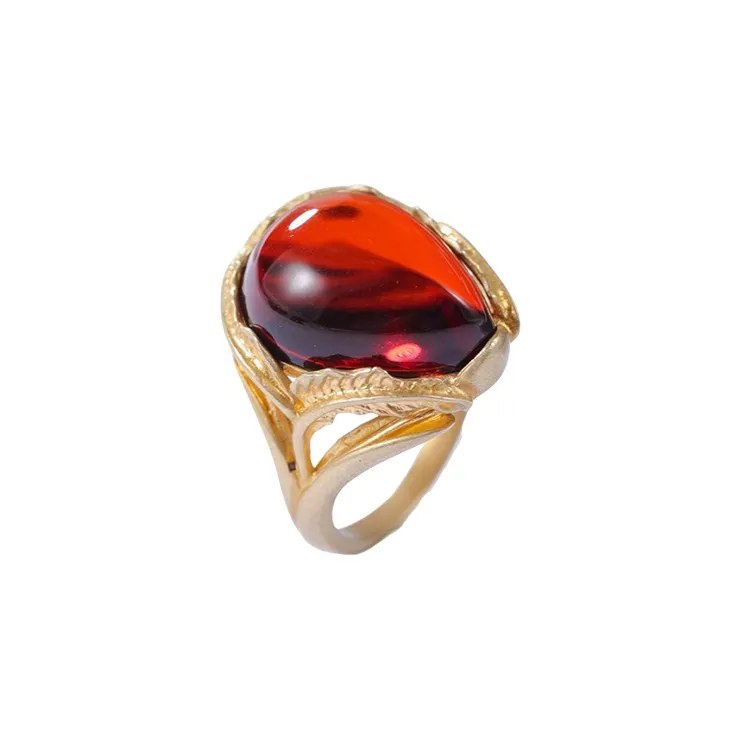 S&A Amber Beeswax Rings Women's-4