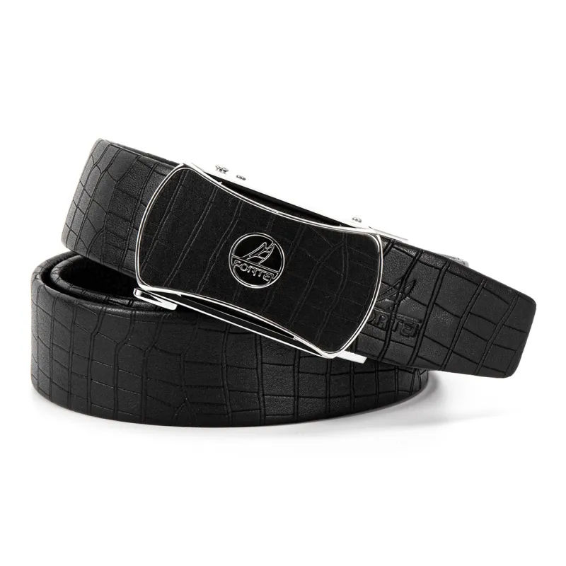 FORTEI Top Grain Cow Leather Leather Belts Men's Width  3.5 Cm-1