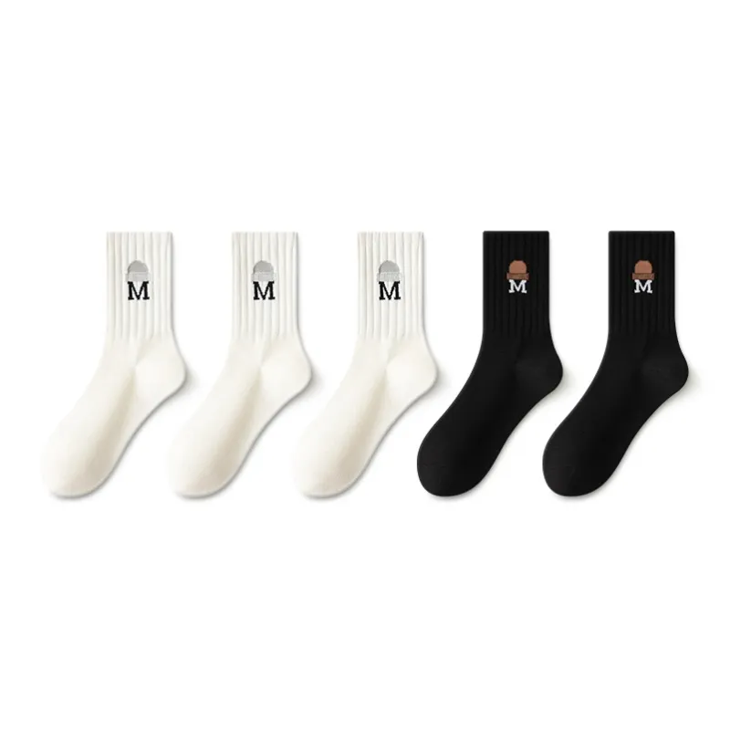 SALOATO Mid Calf Socks Women's 5 Pack-7