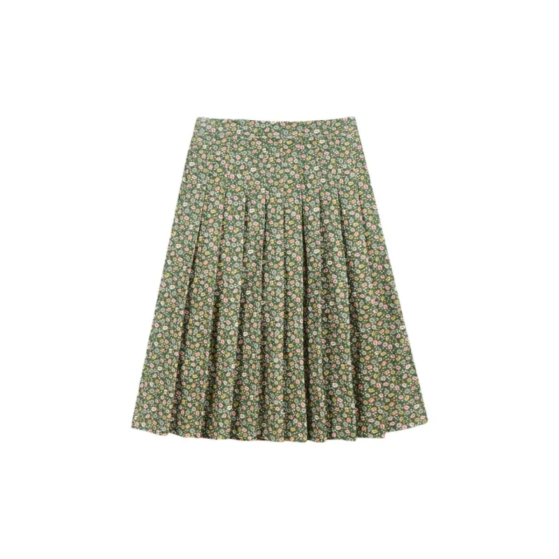 HAZZYS Casual Long Skirt Women's Green-1