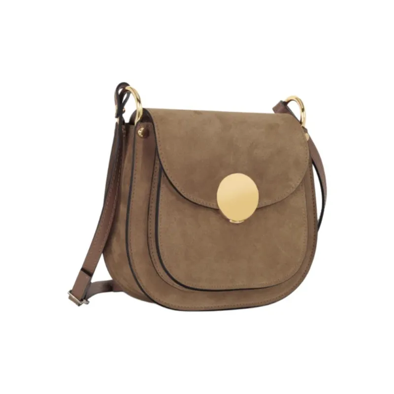 Le Parmentier Calfskin Crossbody Bag Shoulder Bag Women's Taupe-1