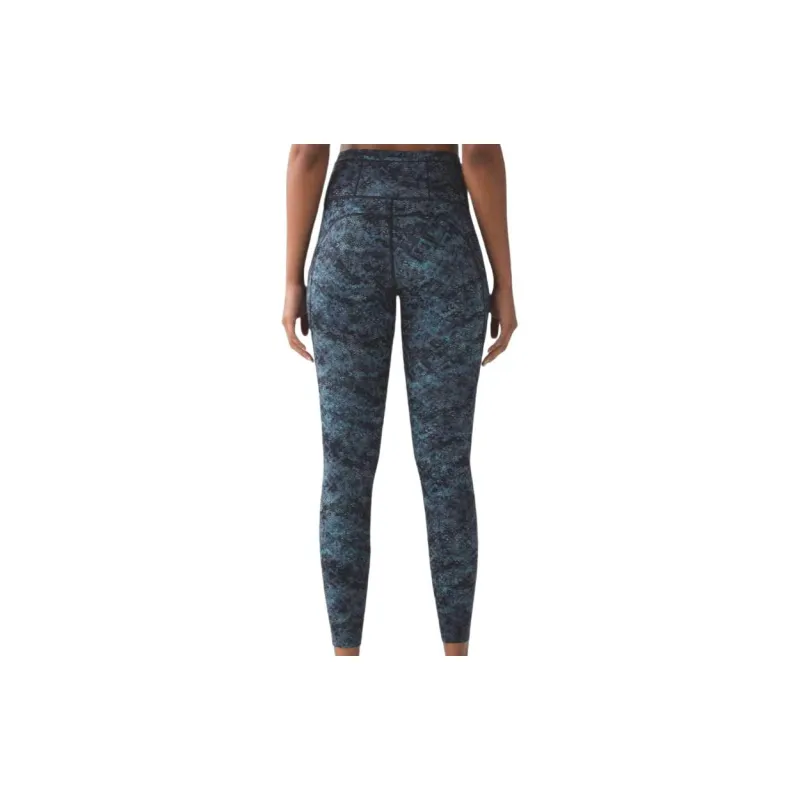 Lululemon Fast And Free Athletic Trousers Women's Blue Black-1