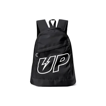 TURN UP Nylon Student Backpack Computer Backpack Unisex Blue