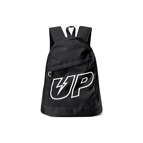 TURN UP Nylon Student Backpack Computer Backpack Unisex Blue